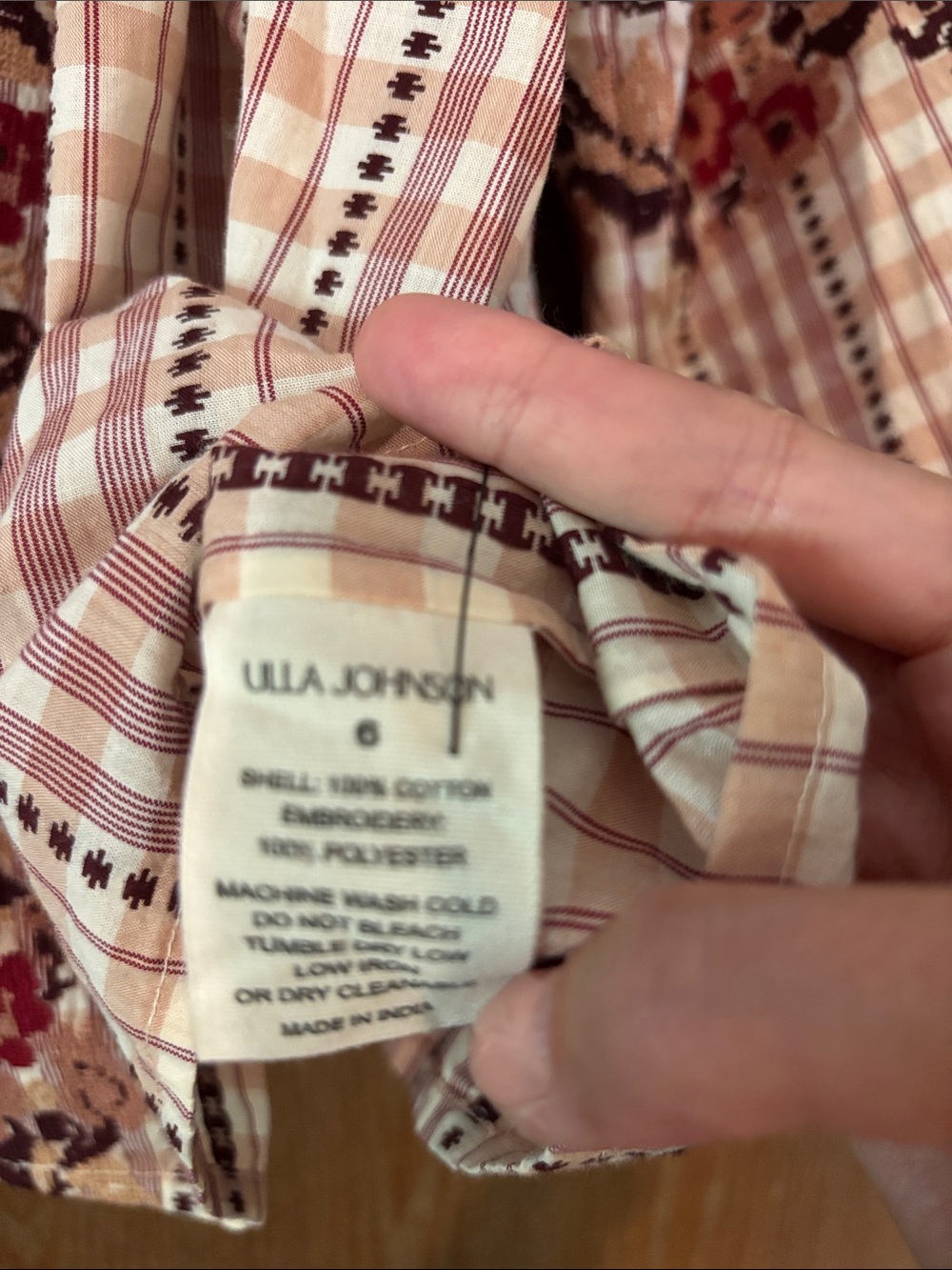 Ulla Johnson Blouse, Size 6, VGUC - Picture 3 of 3